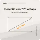 Rugzak met 17" laptopvak en antidiefstal vak
