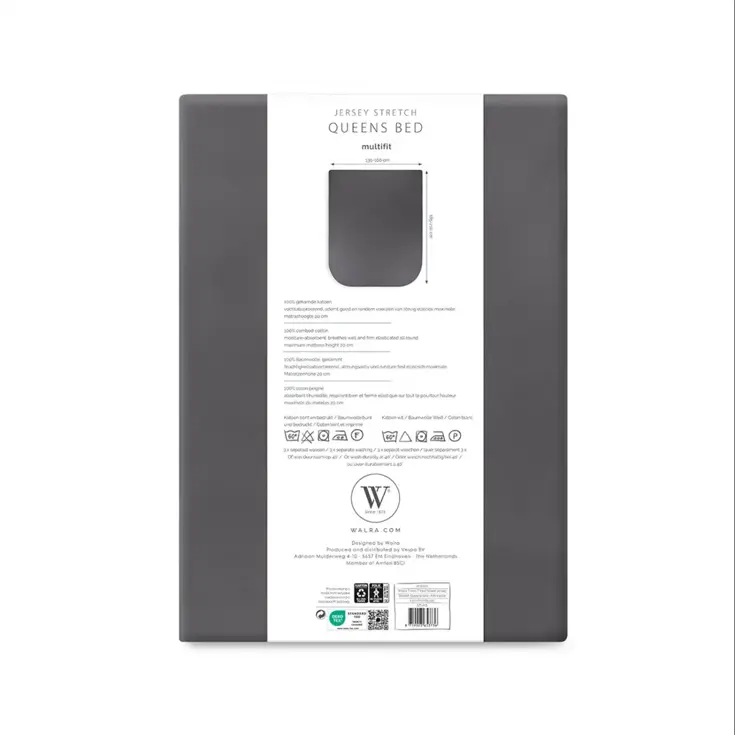 Jersey hoeslaken queens bed