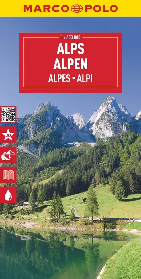 Marco Polo Wegenkaart Alpen