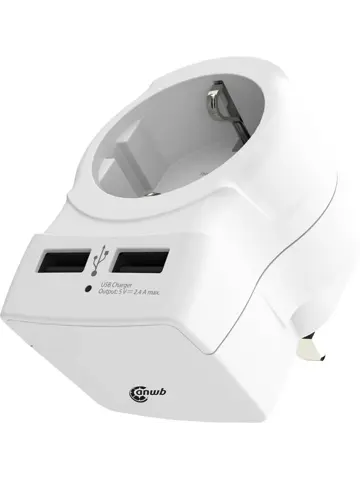 Adapter UK USB 2x - ANWB