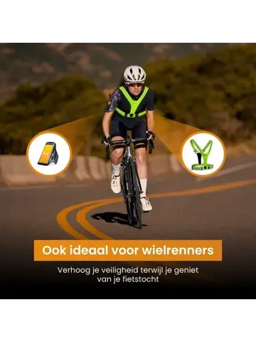 Hardloopvest oplaadbaar + Sportarmband