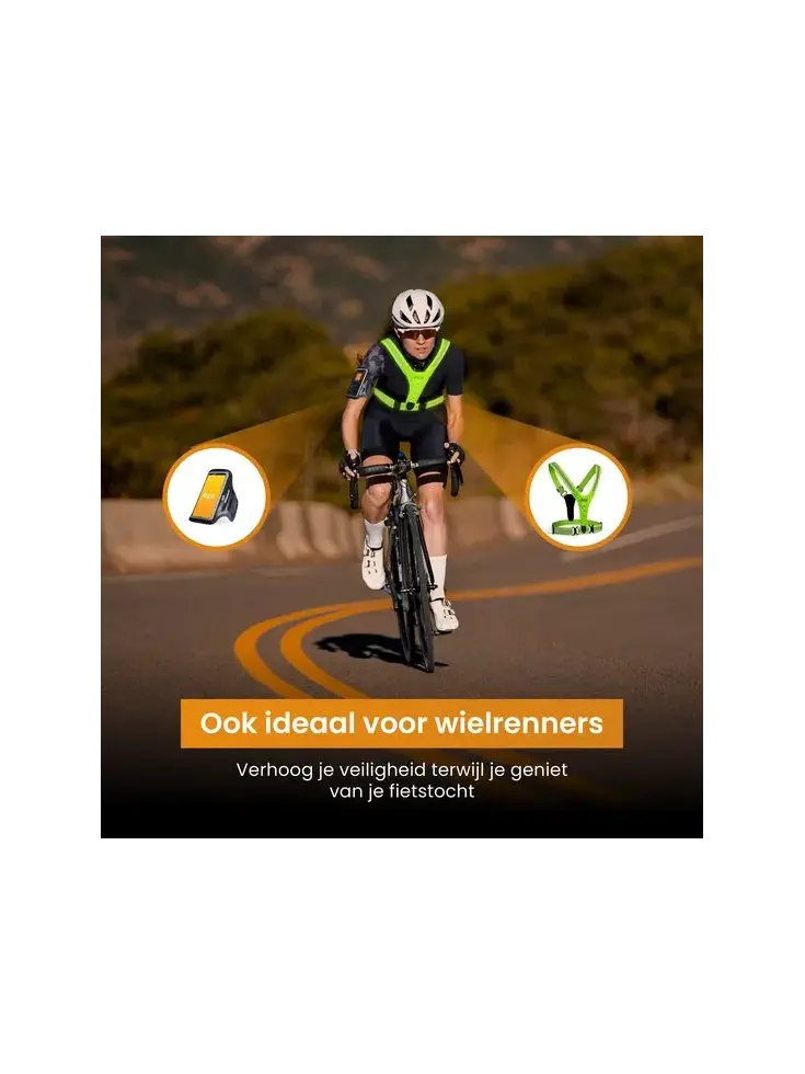 Hardloopvest oplaadbaar + Sportarmband