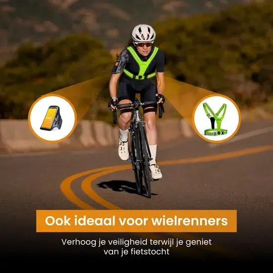 Hardloopvest oplaadbaar + Sportarmband