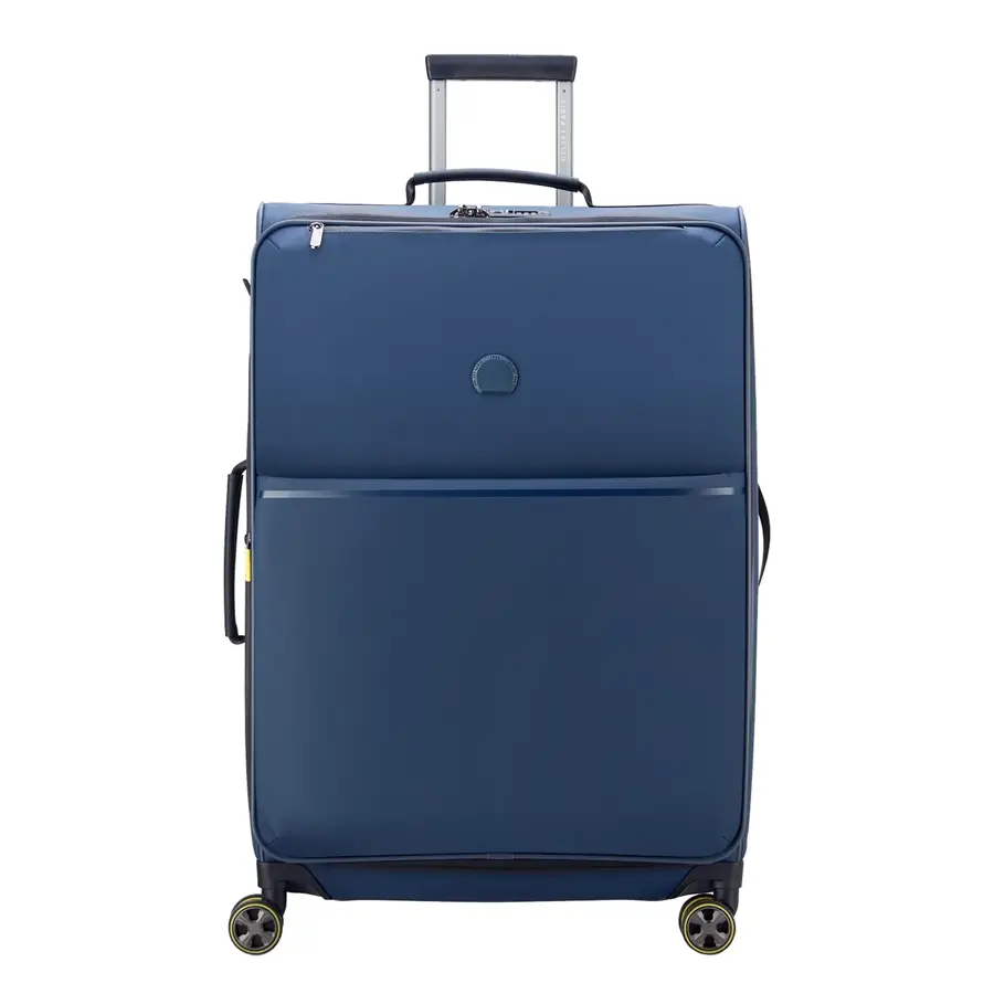 Delsey soft trolley l expandable Blauw