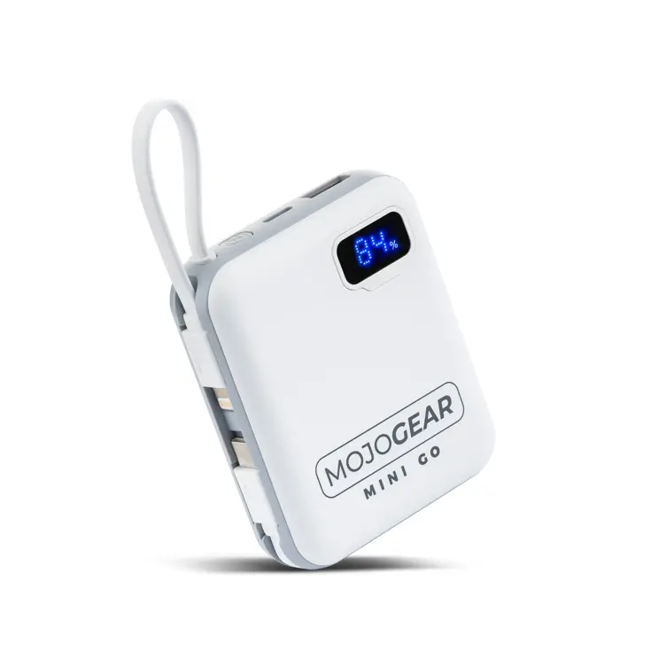 Powerbank 10.000 mAh met Kabels - Wit