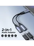 2-in-1 Audio Adapter - Zwart - Joyroom