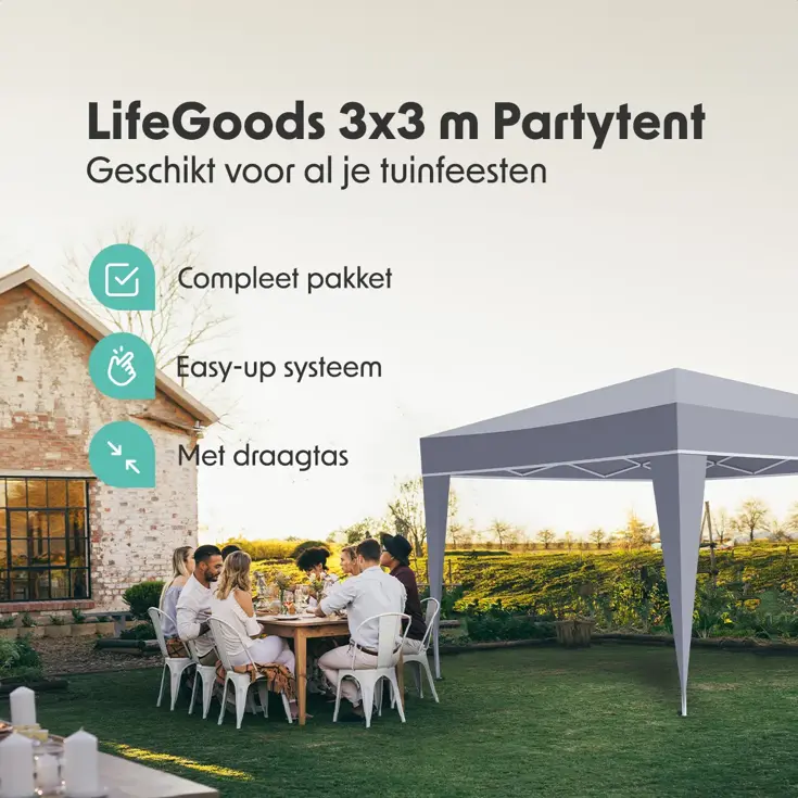 Partytent – 3x3 m