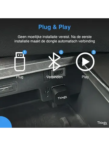 Ultra Mini USB-C 2-in-1 CarPlay Dongle