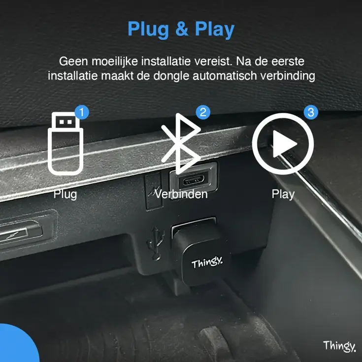 Ultra Mini USB-C 2-in-1 CarPlay Dongle