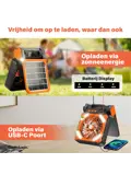 3-in-1 Zonnepaneel Powerbank Ventilator