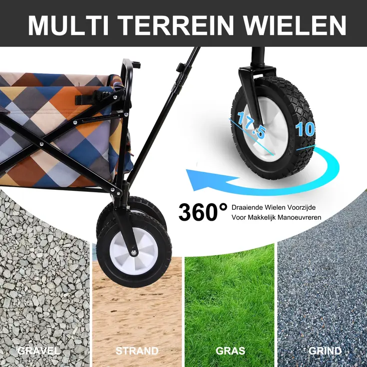 Packaway Opvouwbare Bolderkar 70KG - Blok