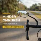 Fietsspiegel links - 21.0 tot 31.8mm