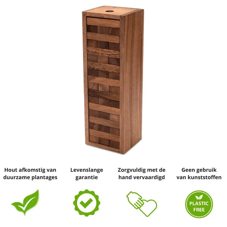 Blokkentoren – Houten Stapelspel