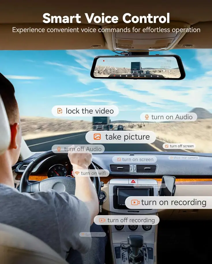 G850 Pro 4K Wifi GPS 64gb Mirror dashcam
