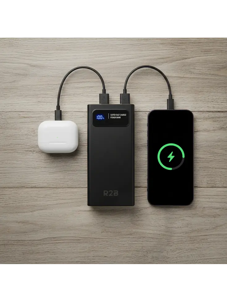 Powerbank 20000 mAh Snellader & LED Display