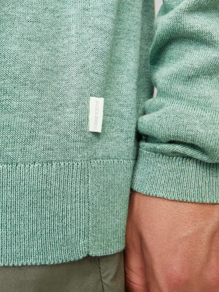 Heren Cigor Linen Split Neck
