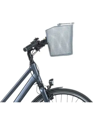 Basil Fietsmand Bold Front FM - zilver