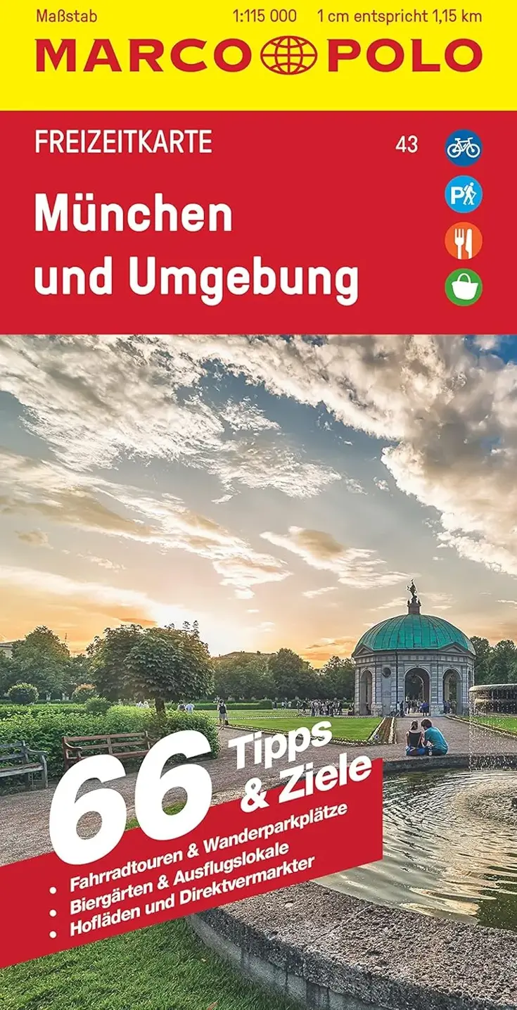 Toeristische kaart FZK 43 München und Umgebun