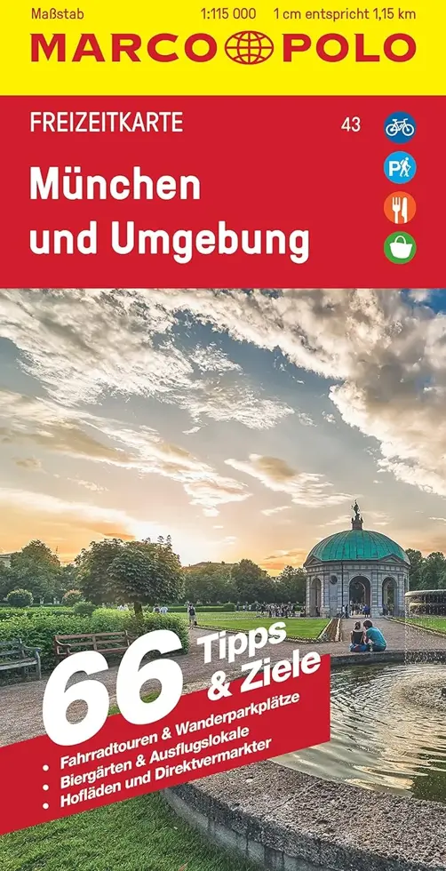 Toeristische kaart FZK 43 München und Umgebun