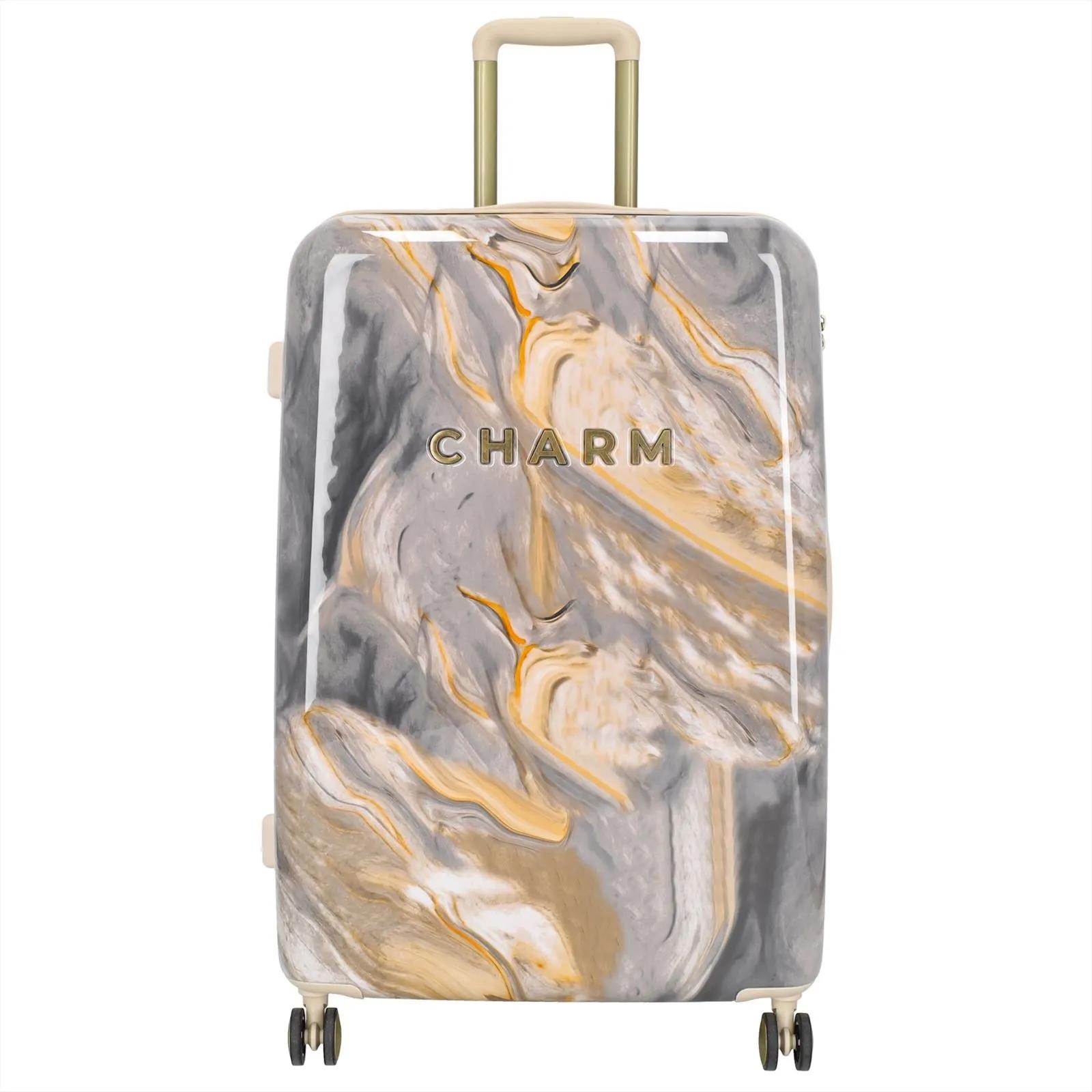 Charm London    Marble  grote koffer  Light_gray main product image