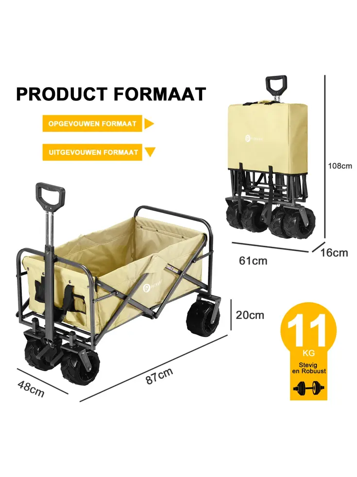 Packaway Opvouwbare Bolderkar 80KG