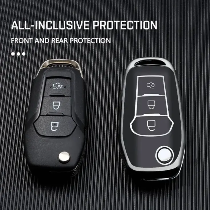 TPU Sleutelhoesje voor Ford zwart F3