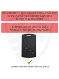 TPU Sleutelhoesje voor Renault zwart C2Z