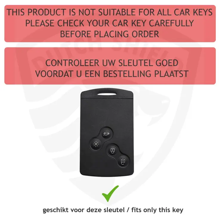 TPU Sleutelhoesje voor Renault zwart C2Z