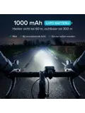 Oplaadbare Fietslamp Set Aluminium