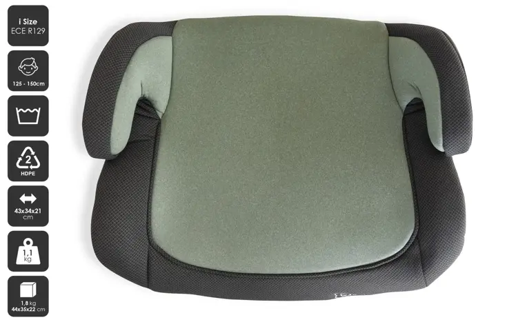 Zitverhoger Melange 125-150 cm i-Size