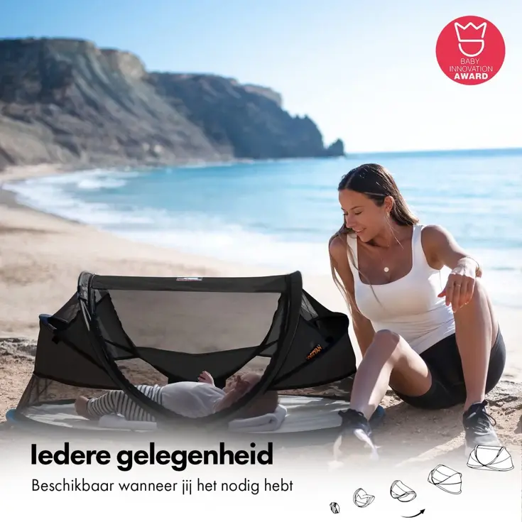 Baby luxe campingbedje - Zelfopblaasbare matras