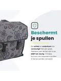 Voltano voorgevormde fietstas Floral Fusion