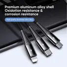 3-in-1 Kabel - 1.2m - Zwart - Joyroom