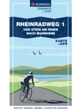 Fietskaart FTK 7008 Rheinradweg dl 1