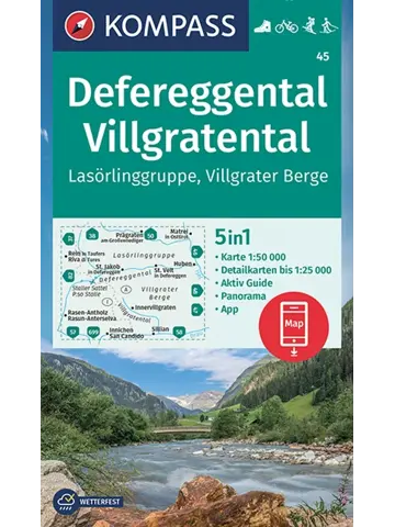 Wandelkaart WK45 Defereggental