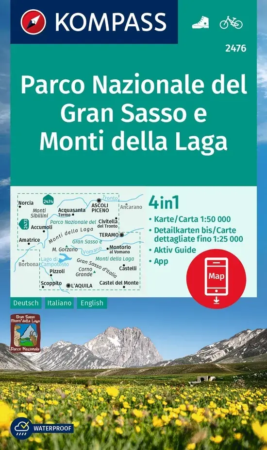 Wandelkaart WK2476 Gran Sasso NP