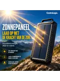 Solar Powerbank Zwart 10.000 mah