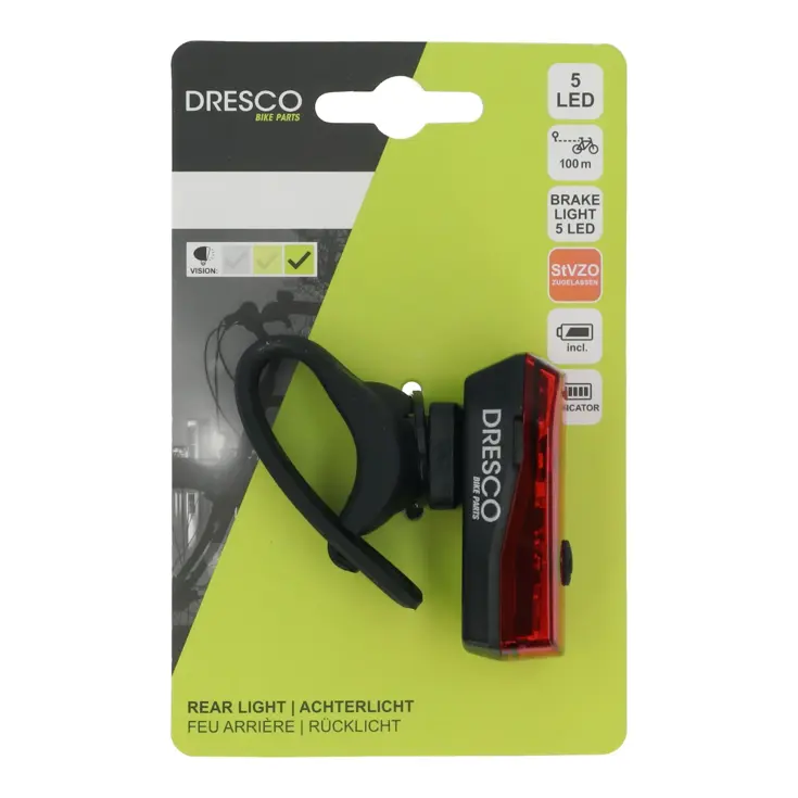 Dresco Razor batterij achterlicht met sensor