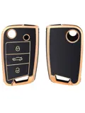 TPU Sleutelhoesje voor Volkswagen goud B3