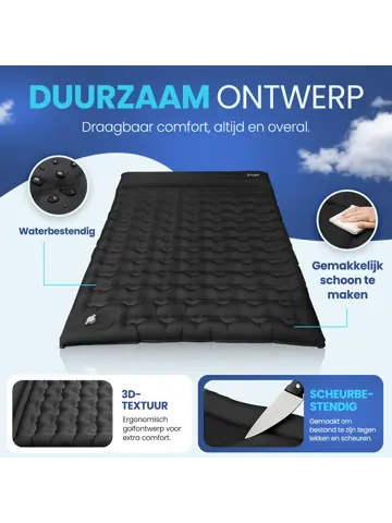 FLOAT Tweepersoons slaapmatje met voetpomp