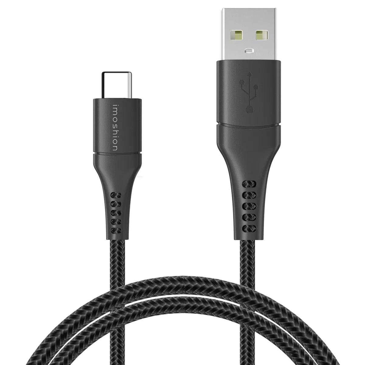 Imoshion  Braided USB-C naar USB kabel  Zwart main product image