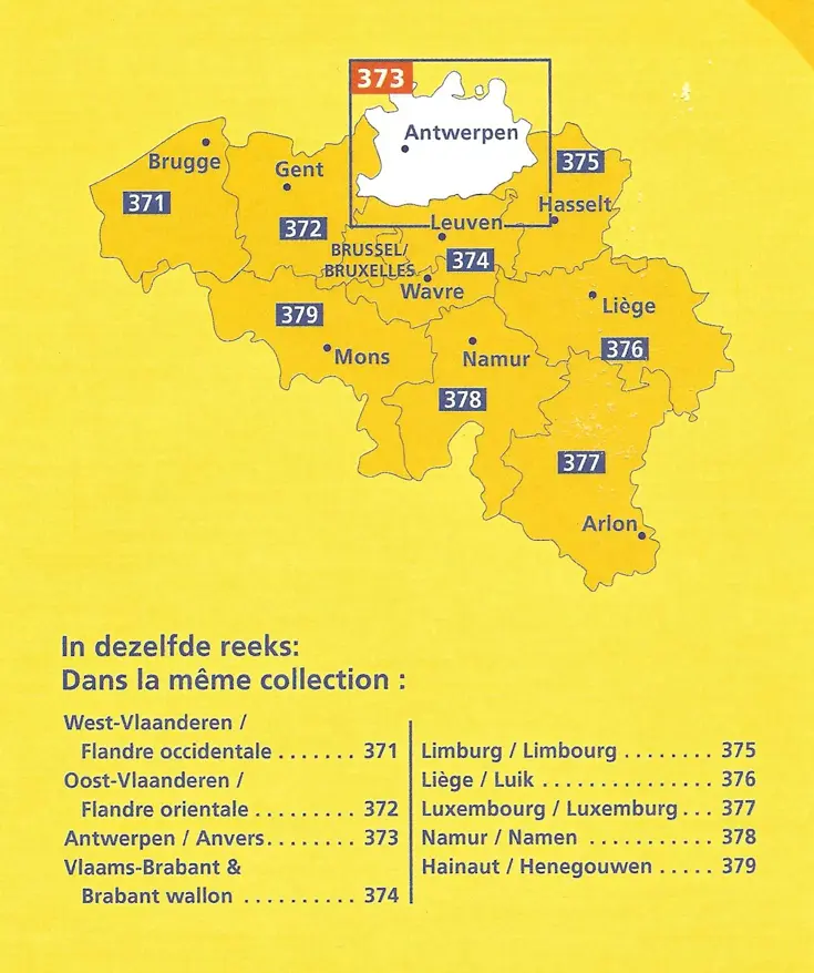 Wegenkaart Local 373 Provincie Antwerpen