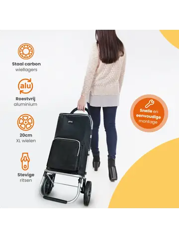 Boodschappentrolley - 50L - Opvouwbaar