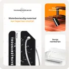 Aluminium kofferlabels – 4 stuks – Zwart