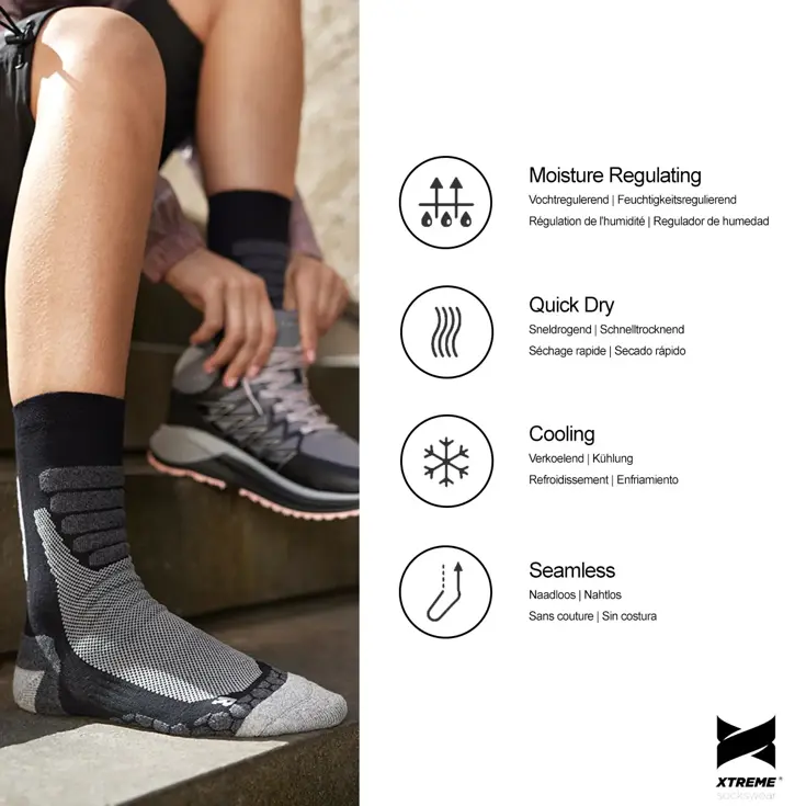 6 paar - Wandelsokken