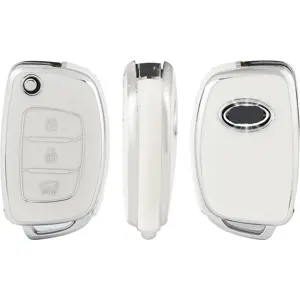 TPU Sleutelhoesje voor Hyundai wit B3