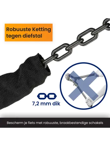 Fietsslot met cijferslot - 110 cm - Kettingslot
