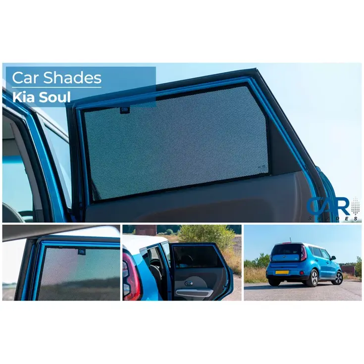 Kia Soul II 5 deurs 2014-2019 - Zonneschermen - Car Shades
