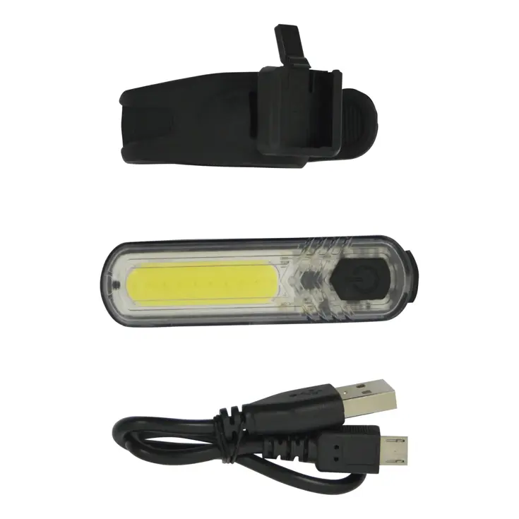 Oplaadbaar USB voorlicht met 10 LED's