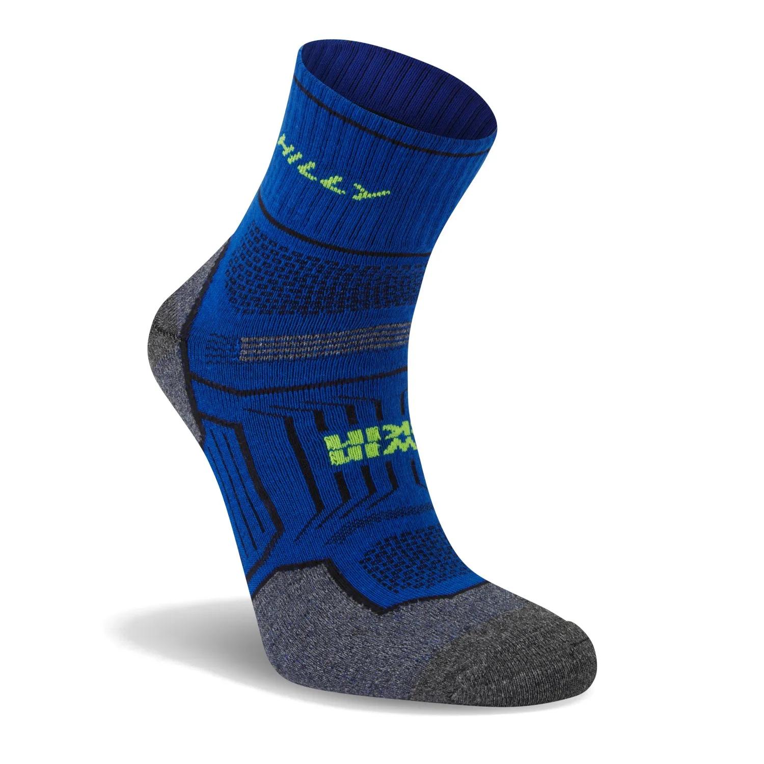 Hilly  TwinSkin Anklet  sokken  Electric_blue-Gray